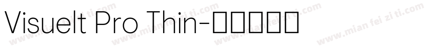 Visuelt Pro Thin字体转换